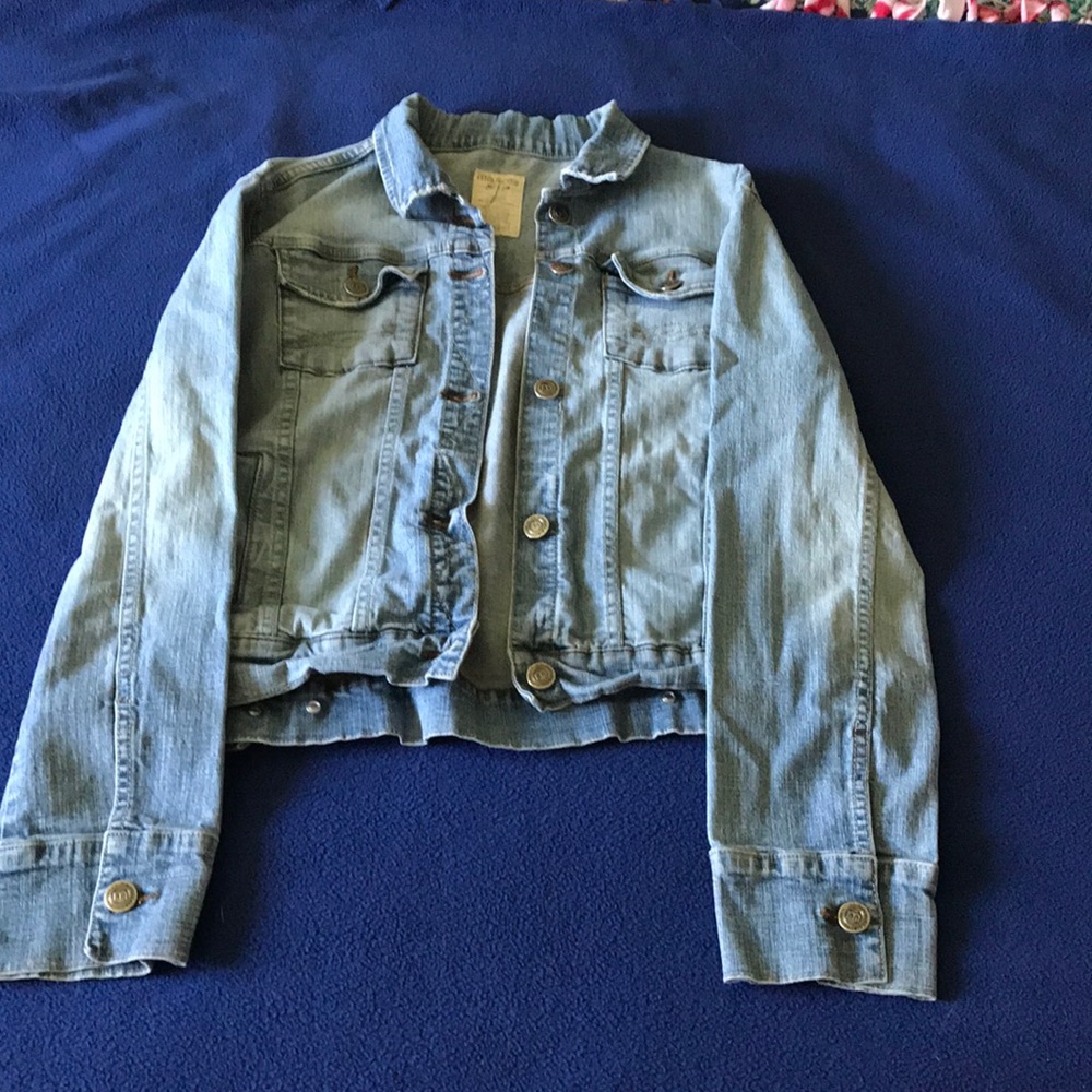 Faded jean jacket